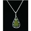 Image 2 : Navajo Sterling Manassa Turquoise Pendant Necklace