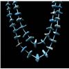Image 2 : Navajo Two Strand Bisbee Turquoise Heishi Necklace