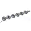 Image 2 : Navajo Sterling Sugilite Concho Link Bracelet