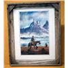 Image 1 : Original Framed Cowboy Painting by Bobby Jones