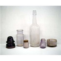 Collection of Antique Sun Purple Glass