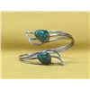 Image 1 : Estate Sterling Silver and Turquoise Bracelet