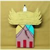 Image 2 : Native American Hopi Flat Wooden Owl
