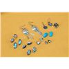 Image 3 : 10 Pr of Navajo and Zuni Sterling Earrings