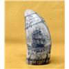 Image 2 : Simulated Whale Tooth Scrimshaw Carving