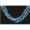 Image 2 : Navajo 3 Strand Kingman Turquoise Nugget Necklace