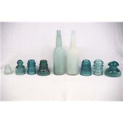 Collection of Aqua Insulators & Bottles