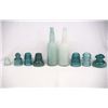 Image 1 : Collection of Aqua Insulators & Bottles