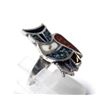 Image 2 : Southwestern Chip Inlay Owl Ring, Size 6