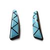 Image 1 : Zuni Sterling Inlay Turquoise Earrings