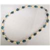 Image 2 : Turquoise Nugget and Shell Bead Necklace