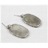 Image 3 : Navajo Silver Turquoise Earrings by Delgarito