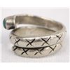 Image 2 : 1940-1950 Navajo Silver Turquoise Ring, Size 9.5