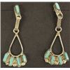 Image 2 : Navajo & Zuni Sterling Turquoise Earrings