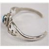 Image 2 : Navajo Silver Kingman Turquoise Bracelet by Begay