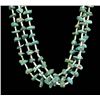 Image 2 : 1970 Navajo 3 Strand Kingman Turquoise Necklace