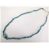 Image 2 : Navajo Sterling and Turquoise Nugget Necklace