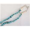 Image 3 : Navajo Sterling and Turquoise Nugget Necklace