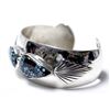 Image 3 : Navajo Sterling Turquoise Bracelet by Platero