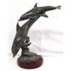 Image 1 : Cast Metal Dolphin Sculpture