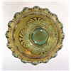 Image 2 : Gold on Green Carnival Glass Spooner