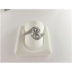 135-14321:14K white gold diamond