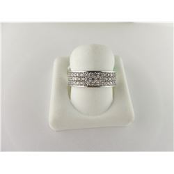 160-20348:18K white gold diamond band
