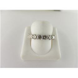 160-22229:14K white gold diamond eternity band