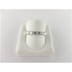 160-22236:18K white gold diamond eternity band