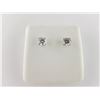 Image 1 : 171-25608:14K white gold diamond stud earrings