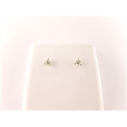 171-25893:10K yellow gold diamond stud earrings