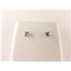 Image 1 : 171-25959:14K white gold diamond stud earrings