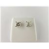 Image 1 : 174-11725:14K white gold diamond stud earrings