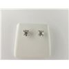 Image 1 : 174-11755:14K white gold diamond stud earrings