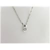 Image 1 : 185-17672:14K white gold diamond pendant