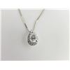 Image 1 : 186-18816:14K white gold diamond pendant