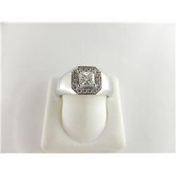 193-15736:10K white gold diamond gents