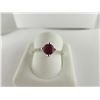 Image 1 : 501-11018:10K white gold ruby and diamond