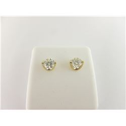 173-13285:14K yellow gold diamond stud
