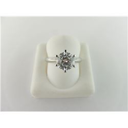 107-10411:18K white gold diamond solitaire