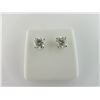 Image 1 : 174-11878:14K white gold diamond stud