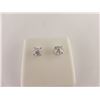 Image 1 : 174-11794:14K white gold diamond stud earrings