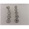 Image 1 : 177-10052:18K white gold diamond drop earrings