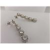 Image 2 : 177-10052:18K white gold diamond drop earrings