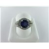 Image 1 : 604-10217:14K white gold sapphire and