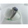 Image 2 : 604-10217:14K white gold sapphire and