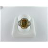 Image 1 : 953-10052:14K white gold citrine and diamond