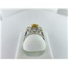Image 2 : 953-10052:14K white gold citrine and diamond