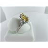 Image 3 : 953-10052:14K white gold citrine and diamond