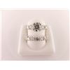 Image 1 : 133-16958:18K white gold diamond engagement ring